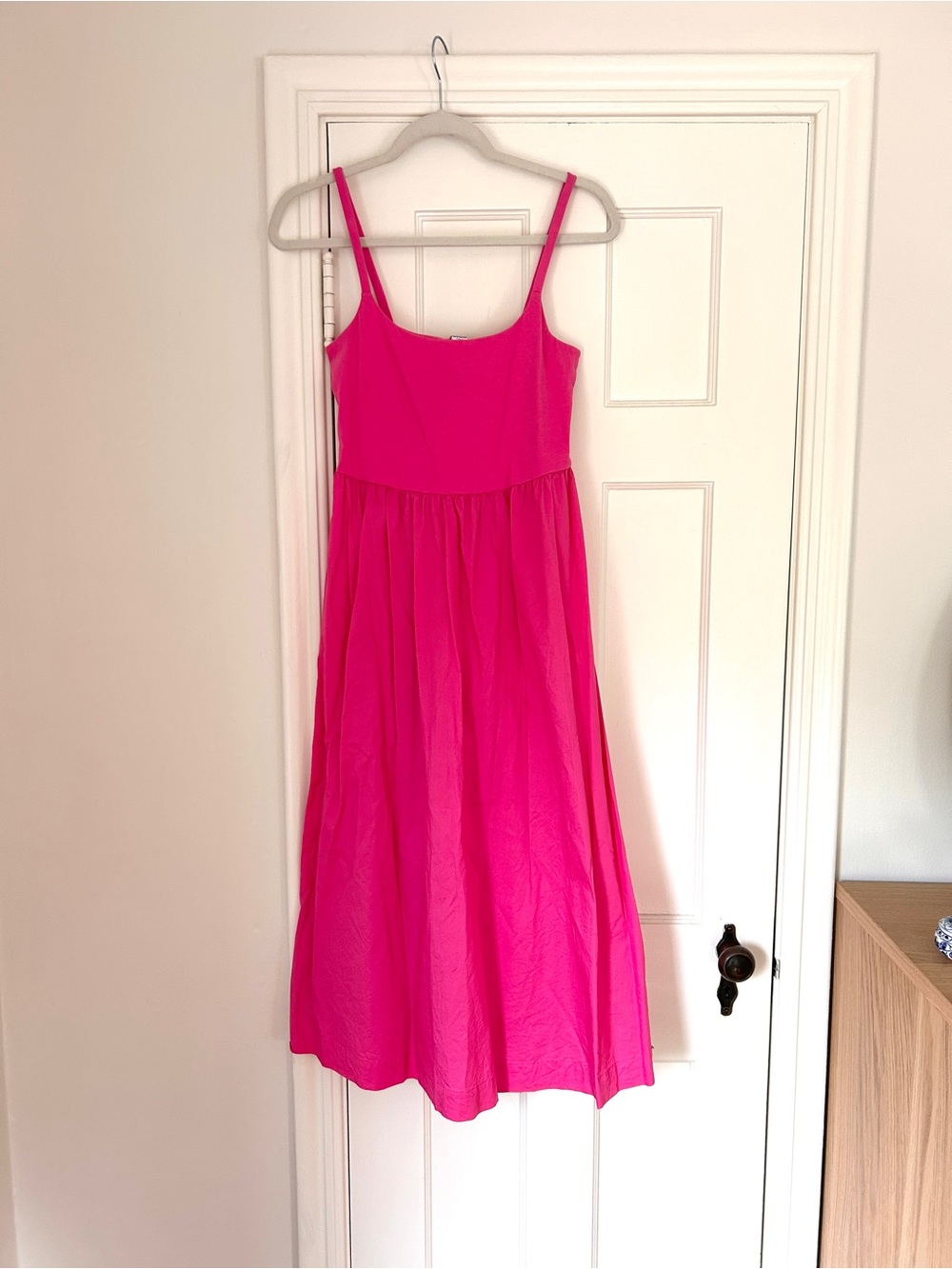 Old Navy Bright Pink Midi Dress